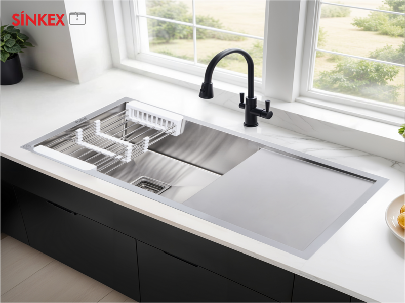 Handmade Single Bowl With Drainboard