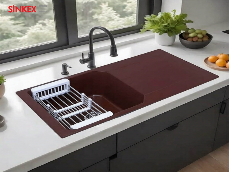 Quartz Single Bowl With Drainboard