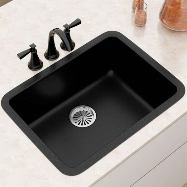 Quartz Single Bowl Kitchen Sink (31 x 19 inches)