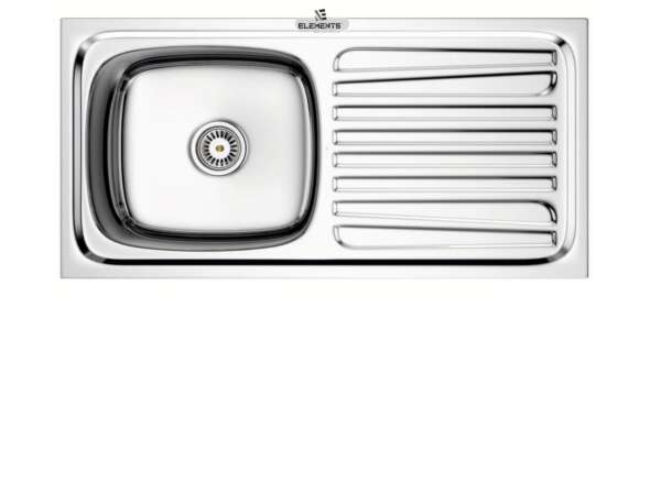 oval single Bowl with Drainboard hydraulic sinks  (37x18x8 inches)