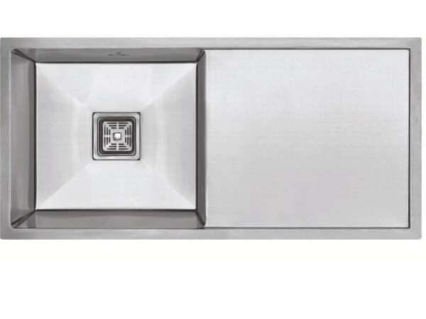 Handmade Single Bowl with Drainboard Kitchen Sink   (37x18x9 inches)