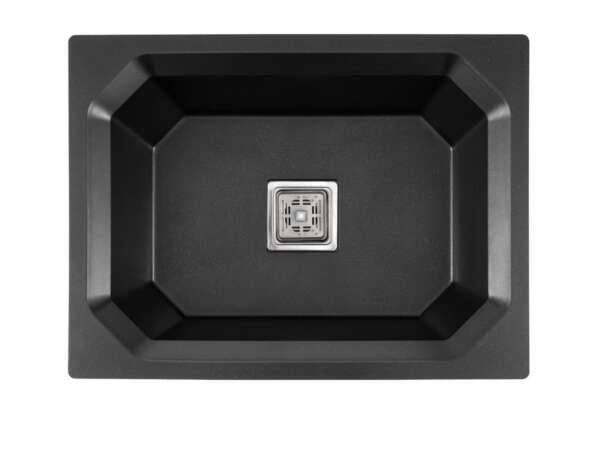  Quartz Single Bowl Kitchen Sink  (24 x 18  inches)