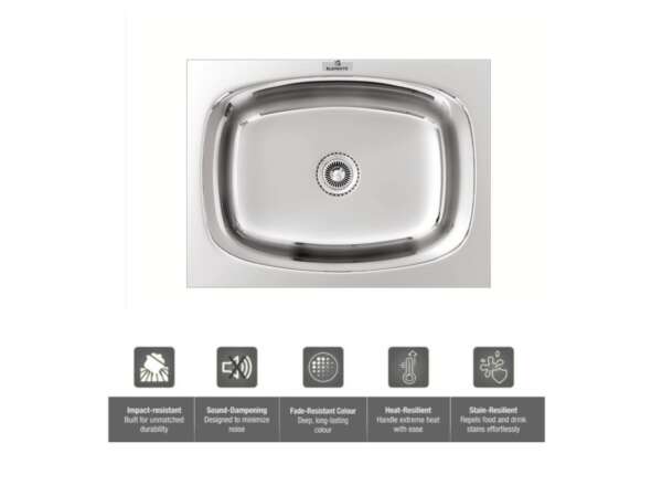Oval single Bowl hydraulic sinks(18x16x8  inches)