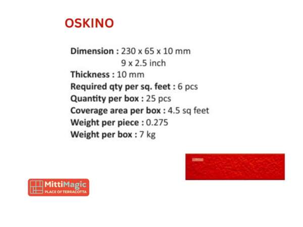 OSKINO (9x2.5 inches)
