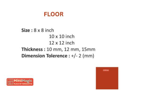 Floor  (8x8 inches)