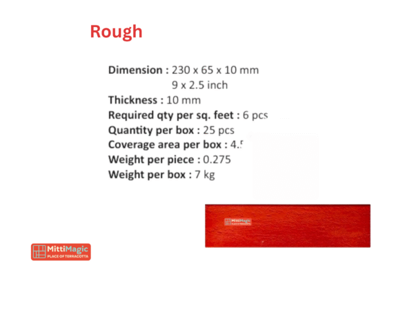 Rough (9x2.6 inches)