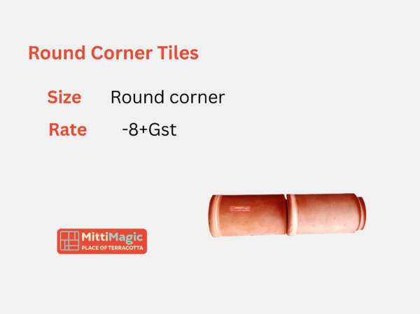 Round corner  9x3inches