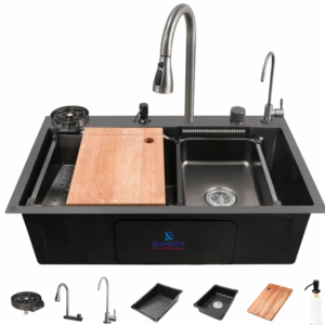 Quartz Smart Kitchen Sink (30 x 20 x 9 Inches)